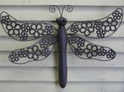 Dragonfly with Flower Design Wings